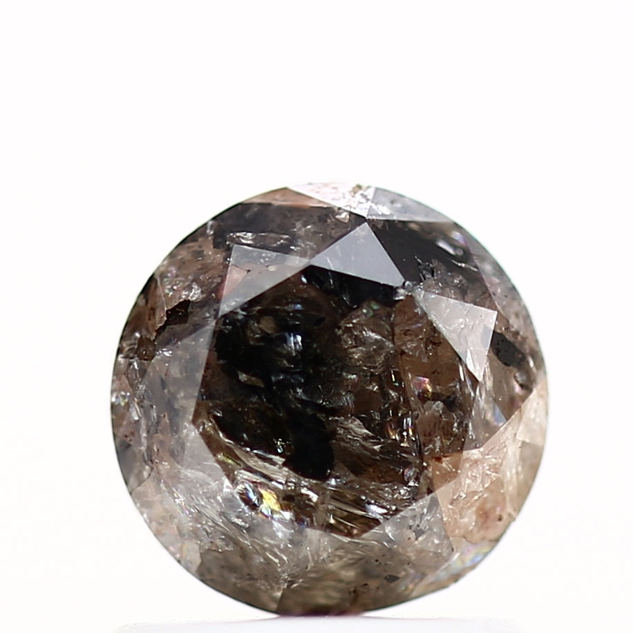 1.07 Carat Fancy Brown Gray Round Shape Diamond Natural Loose Diamond